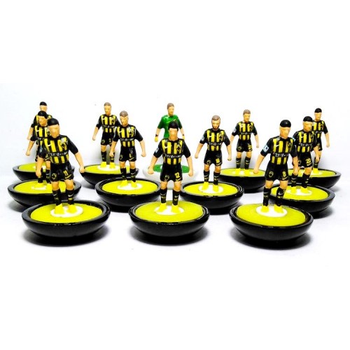 Subbuteo Andrew Table Soccer AEK Athens 2017-18 Greek Superleague Winners on Lightweight figures